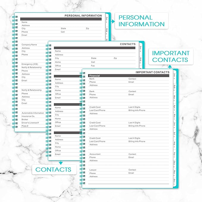 Monthly Planner 2026-2027 - 2026-2027 Monthly Planner, 9'' x 11'', 24 Months from JAN. 2026 to DEC. 2027 with Inner Pocket