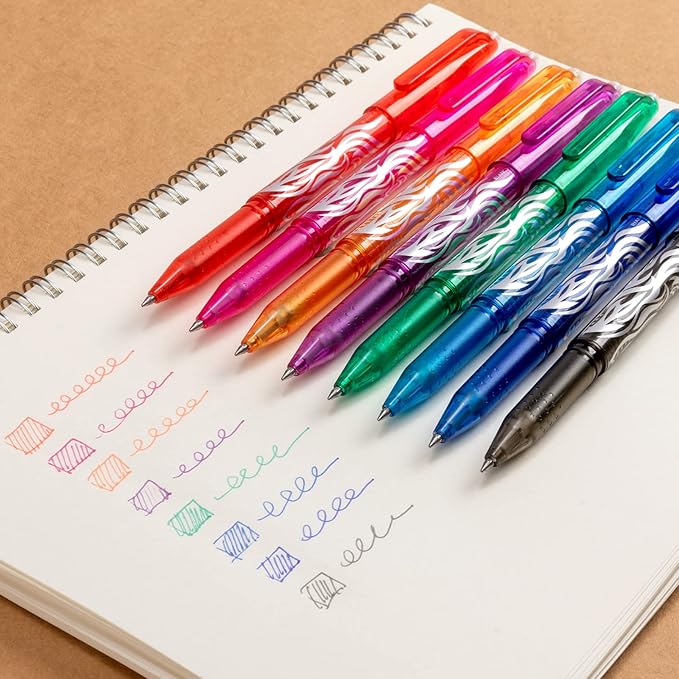 RIANCY Erasable Pens Erasable multicolored Gel Ink Rolling Ball Extra Fine point Smooth Writing 0.5mm pens with Eraser For Students Classroom Teacher Office Stationary School Supplies Gifts(8colors)