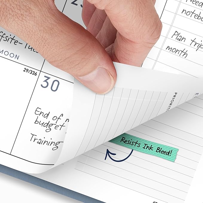 AT-A-GLANCE 2027 Planner, Weekly & Monthly, 8.25" x 11", Contemporary Lite, Slate Blue (70940X2027)