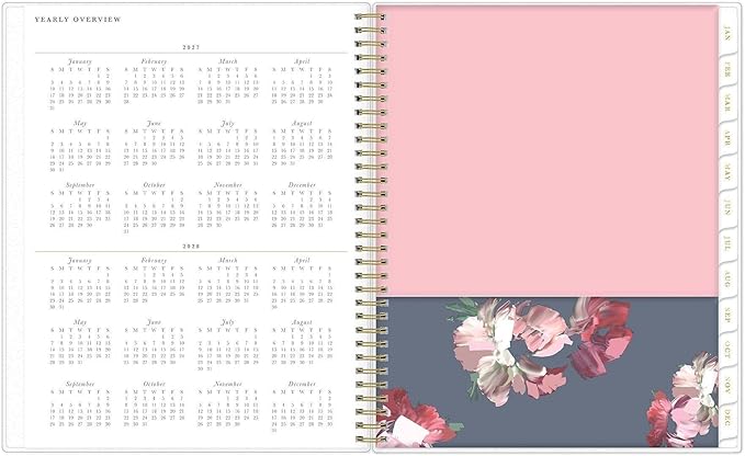 Blue Sky Life Note It 2027 Weekly and Monthly Planner Notes, January 2027 - December 2027, 8.5" x 11", Flexible Cover, Durable Twin Wire Binding, Storage Pocket, 50 Perforated Notes Sheets, Leah