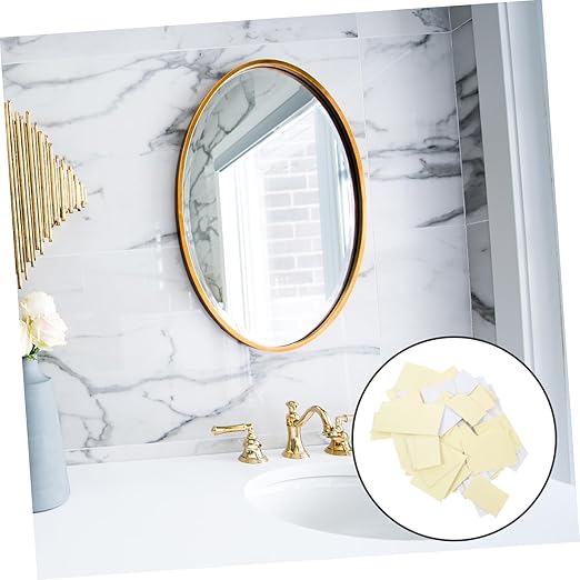 ULTECHNOVO 100pcs Double Sided Sticky Tape Strong Adhesion Wall Sticky for Hanging Mirrors Hooks