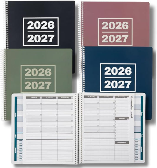 Order Out Of Chaos Academic Planner 2026-2027 Daily Weekly and Monthly Calendar, School Agenda Book, July 2026-June 2027 planner 8.5x8.25 Homework Organizer (Fresh Sage)