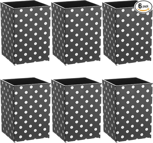 6 Pcs Black and White Classroom Decor Classroom Magnetic Storage Boxes Magnetic Storage Containers Plastics Pen Holder for Refrigerator Whiteboard Home Office School Organizer Supply