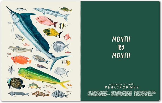High Note 2027 Monthly Planner, 17-Month Planner: August 2026 – December 2027, 7.75" x 9.75", Orders of the Animals with Flexible Cover, Gold Foil, Project & Goal Planning Pages