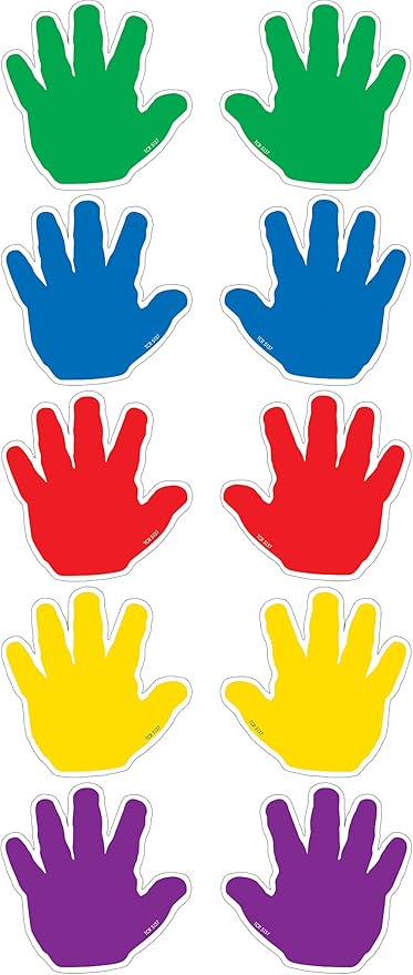 Teacher Created Resources Handprints Mini Accents (5137) Multi Color