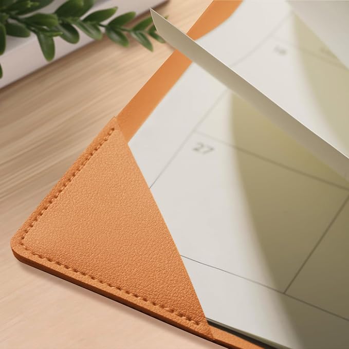 Desk Calendar 2026-2027 with Desktop Mat – 18-Month Desktop Calendar from Jan 2026 to Jun 2027, for Office, School & Home Use – Large Teacher Desk Calendar 22x17 (Brown)