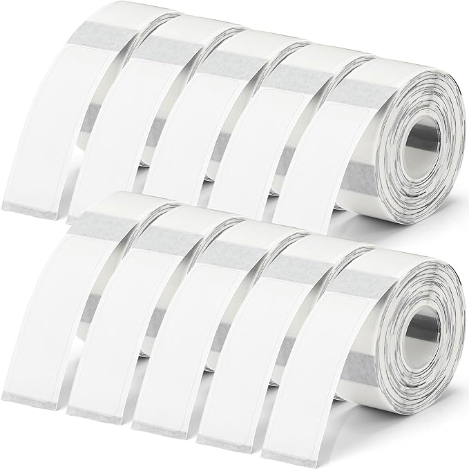 Gersoniel 1600 Pcs Label Tapes Compatible with D30 Label Printer Laminated Labeling Stickers Thermal Labels for Home Office