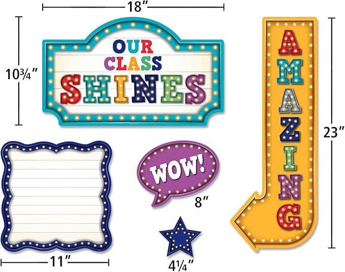 Teacher Created Resoruces Marquee Our Class Shines Bulletin Board (TCR3603)
