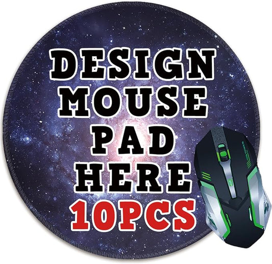 Customized Desk Mouse Pad, 8 * 8in Custom Deskpad 10 PCS, Computer Accessories for Desk, Gaming Mousepad, Office Accessories for Men, Computer Pads, Desks Organizer, Photo Mouse Pad