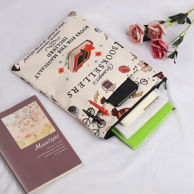 BLUPARK HP Inspired Book Sleeve HP Potter Gifts Book Lovers Gifts Book Covers for Paperbacks Potter Merch Bookish Gift