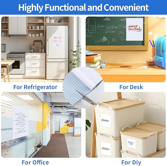 Extra Large Magnetic Dry Erase Whiteboard 78"x40" - Self-Adhesive Flexible Wall Board for Conference, Office, Classroom w/ 11 Markers, 6 Magnets, Eraser & Holder, Ultra Smooth, No Ghosting, Easy Erase
