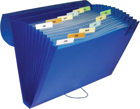 C-Line 13-Pocket Poly Expanding File, Letter Size, 1 Expanding File, Color May Vary (58310)