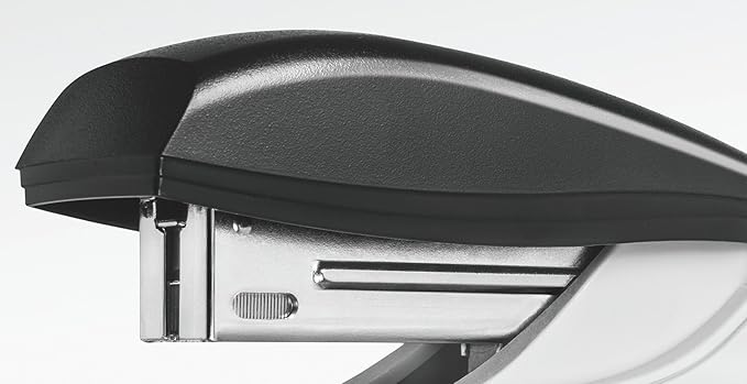 Leitz 55010395 Stapler, 25 Sheet Capacity, Black, Ergonomic Metal Body, Includes Staples, NeXXt Range, 55010095