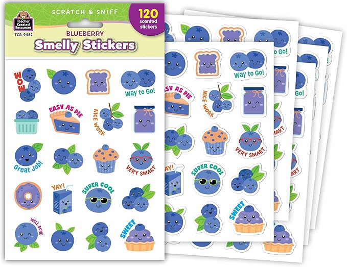 Teacher Created Resources Blueberry Smelly Stickers (TCR9452)