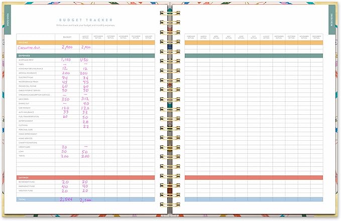 Orange Circle Studio 2026 Planner, Make Your Mark, Deluxe Extra Large Spiral Planners, Weekly & Monthly Spiral Notebook Planner For School or Work, Appointment, Budget & Goal Tracker
