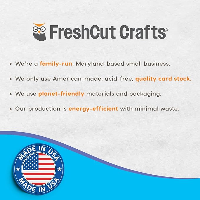 FreshCut Crafts 636 Pcs 1.5 in. Happy Colors Bulletin Board Letters & Numbers, Capital Alphabet, Numbers, Punctuation, US Made Card Stock Punch Out Letters for Posters, Bulletin Boards, Classroom