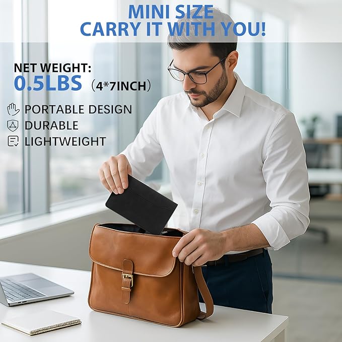 Feifeiya 6 Sides Dry Erase Notebook Portable Whiteboards Notepad 5"x7"(a6) Small Reusable Board Foldable Anti-ghosting Surface, Travel Dry Erase White Board for Office Study Meeting Planning