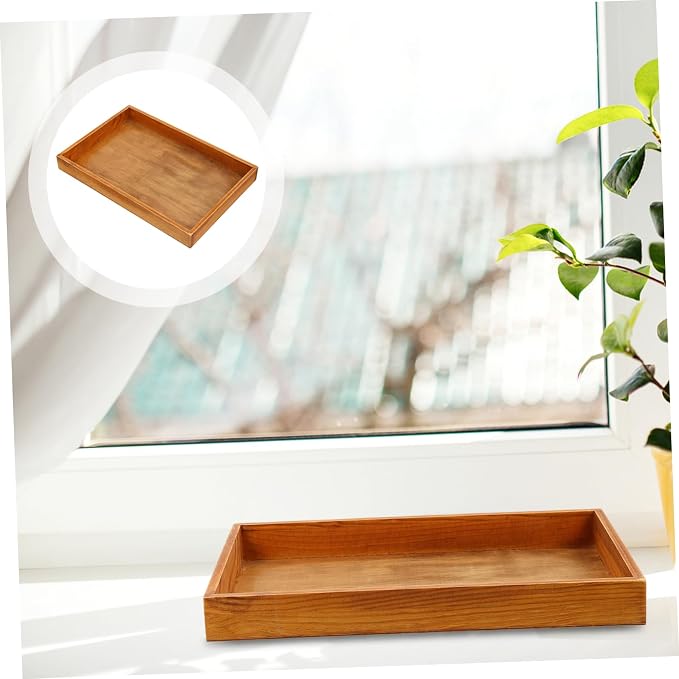 Homoyoyo Handmade Box Organizer Wooden Desktop Storage Office Supply Organizer for Desk