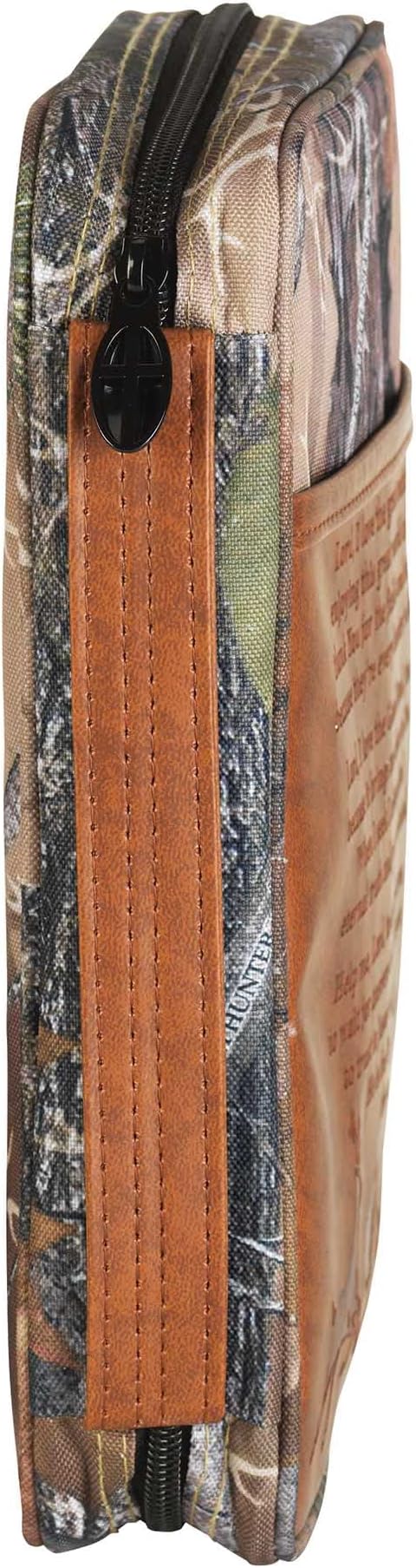 Dicksons Camo Hunters Prayer Brown Large Canvas Zippered Bible Cover with Handle