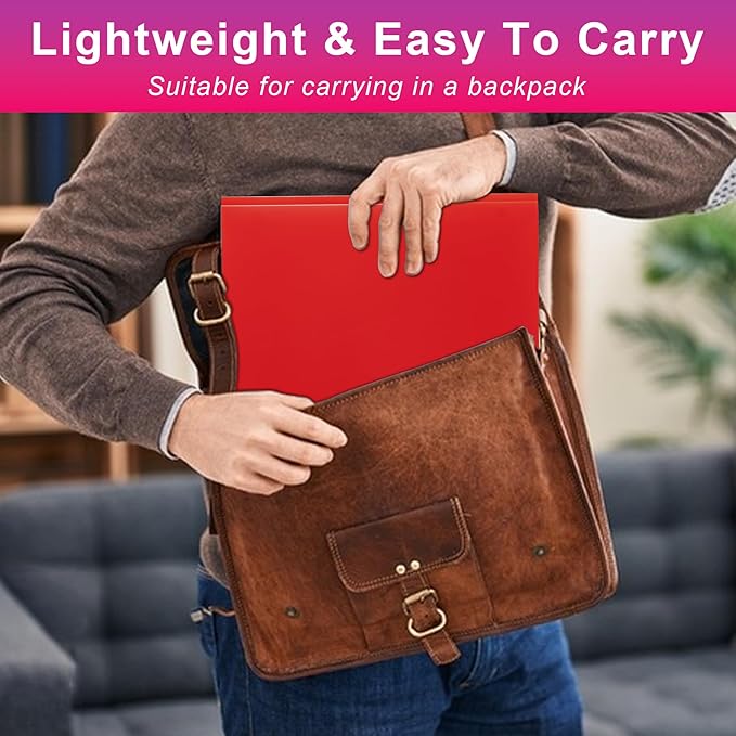 Aegero Folders with Pockets and Prong with Fasteners (6 Pack, Assorted Colors),Durable Plastic Pocket Folders with Prongs,Tear Resistant,2 Pocket 3 Prong Folders for Schoolwork & Office,Letter Size