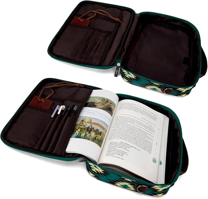 Montana West Bible Covers for Women Men with Leather Bookmark Carrying Book Case Church Bag Outdoor Bible Protective