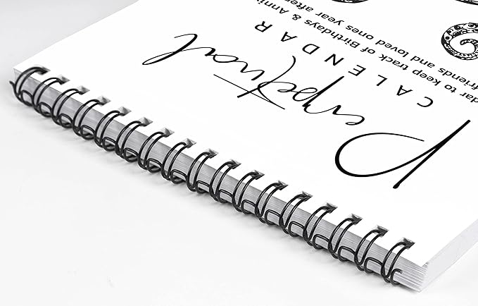 Octopus Perpetual Calendar, Important Dates to Remember- 6x9 Monthly and Daily Wall Hanging Journal for Special Days- Birthdays- Anniversaries Book Birthday Gift Planner Organizer-NY