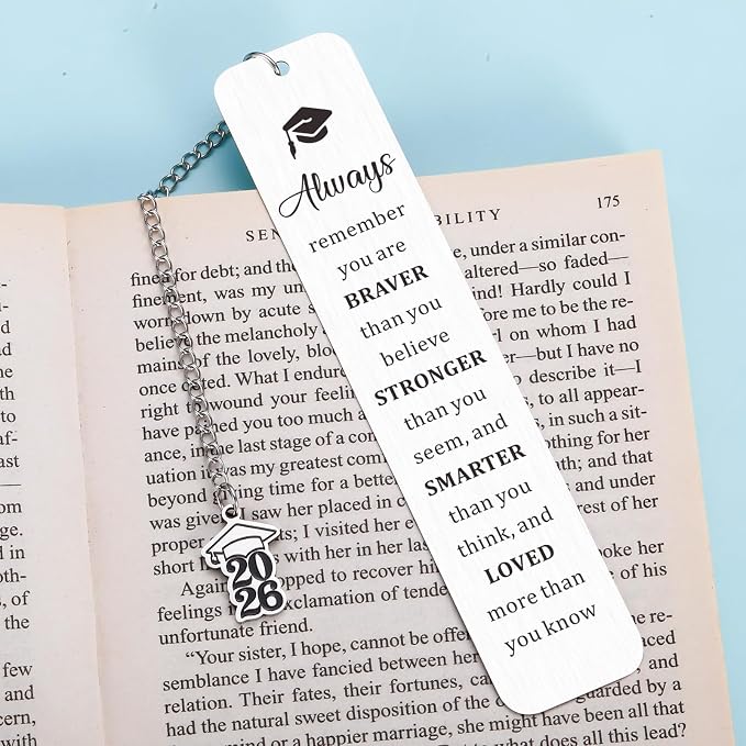 Graduation Gifts for Teen Boys Girls Senior 2026 High School Graduation Gifts for Her Him Inspirational Bookmark Class of 2026 Grad Gifts for College Student 5th 8th Grade Graduation Decorations Phd