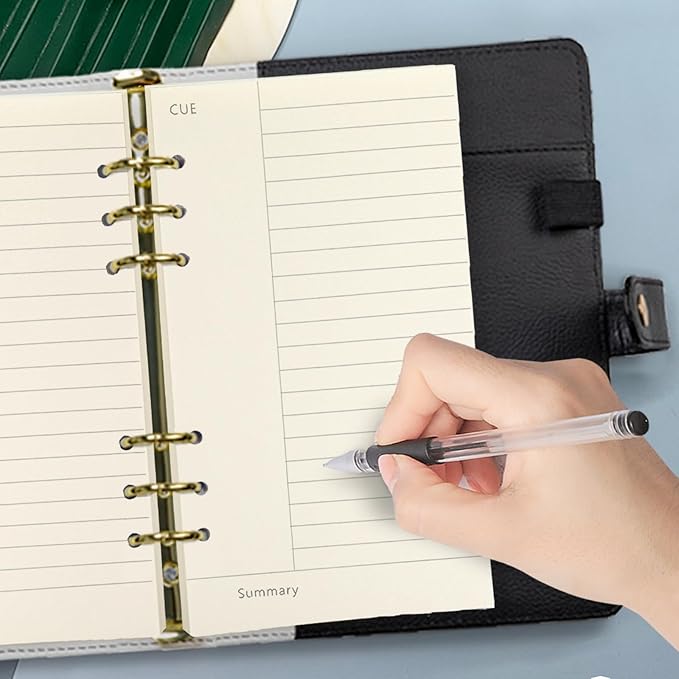 Spiral Notebook Refills, Refillable College Ruled Line A6 Planner Refill Paper for Compatible with Filofax/Personal Journal, 45sheets/90pages,Harphia(A6 3.74 x 6.77'',Cornell)