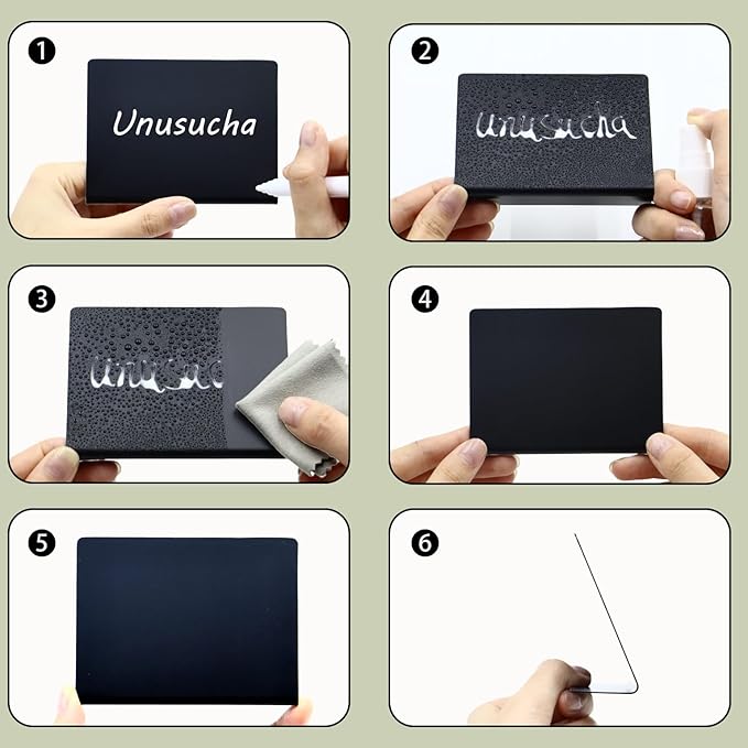 10cm x 7.6cm Mini Erasable Blackboard Food Labels for Party Buffet & Party, Reusable Food Signs for Buffet, Suitable for Supermarkets, Bakeries, Cafes (12pcs)