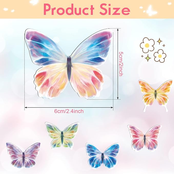 Magnetic Butterfly Bookmarks, Book Markers for Reading, Bookmarks Bulk for Students, Teens, Book Lovers, Classroom Gifts, School Prize, Reading Present (6pcs)