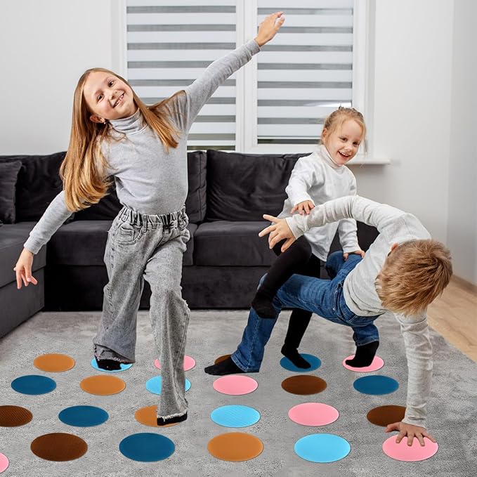 50 pcs Spot Markers Carpet Floor Spots Markers 5 Colors for Classroom Decoration, for Flexible Carpet Dots for School Supplies for Elementary School Preschool Kindergarten Teacher