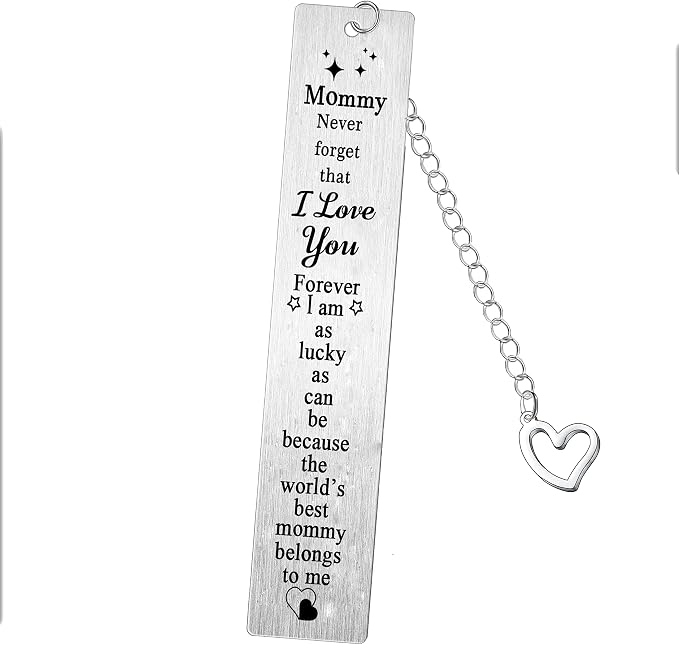 Mommy Bookmarks Gifts Mom Mothers Day Birthday Christmas Gifts from Daughter Son Mother Book Lover Present I Love You Mommy Bookmark