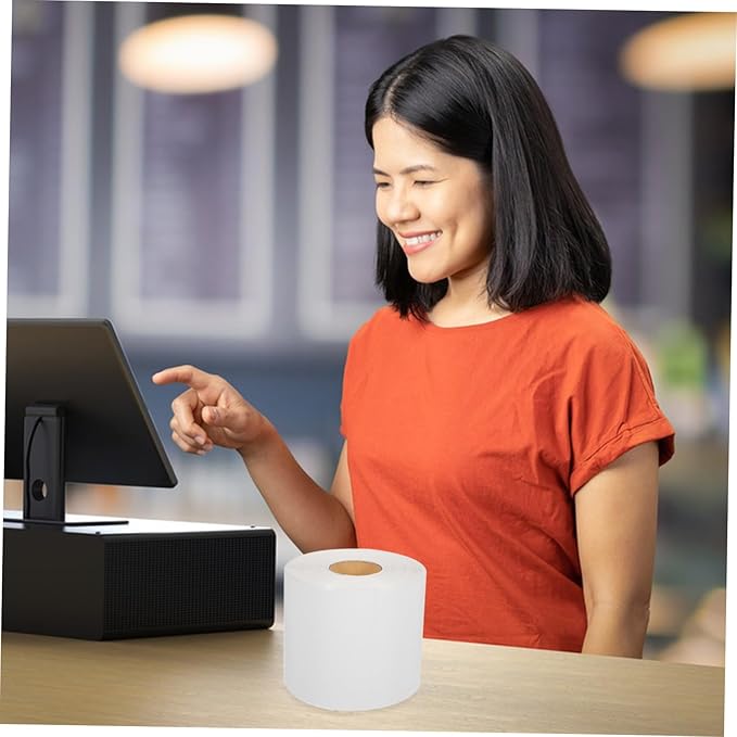 COHEALI 1roll Thermal Labels Self-Adhesive Shipping Stickers for Printers Easy Peel Stick Matte Finish for Inventory and Package Labeling