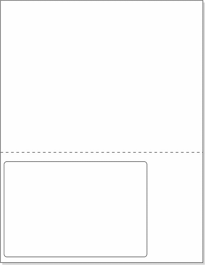NextDayLabels - 8-1/2" x 11 24# Integrated Label Form with a 6x4 on Bottom Left (500)