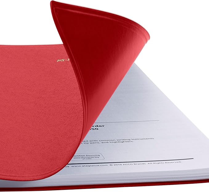 AT-A-GLANCE 2026 Planner, Monthly, 15-Month, 9" x 11", Large, Red (702501326)