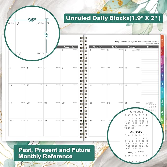 Monthly Planner 2026-2029 - 3 Year 2026-2029 Monthly Planner from JUL. 2026 - JUN. 2029, 9" x 11" with Inner Pocket, Colorful Coated Tabs