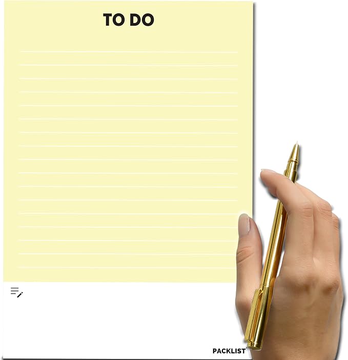To Do List Notepad | Daily Task Planner Pad & Organizer for Work & Home | Tear-Off Checklist Sheets for Goal Tracking & Productivity | 52 Pages, A5 Size (5.8 x 8.3")