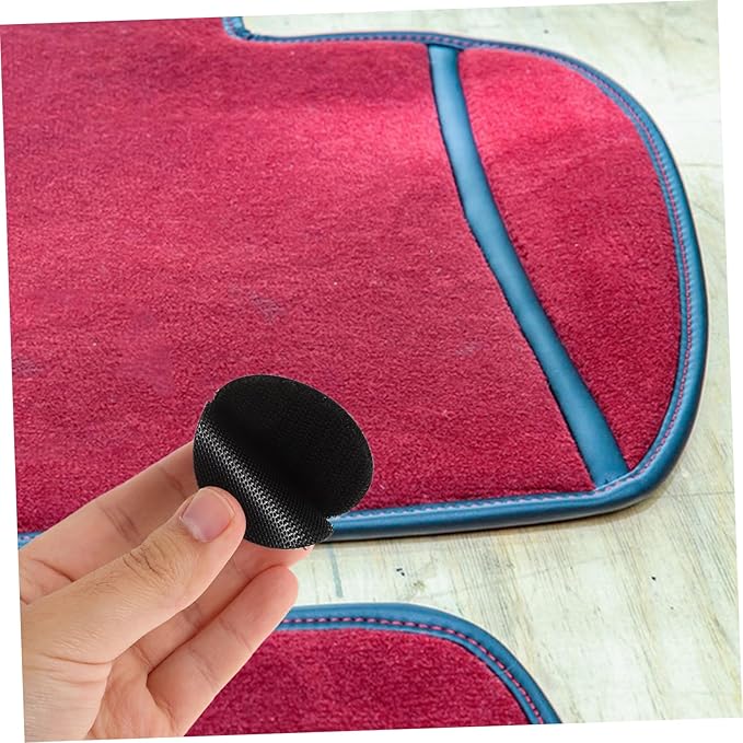 Cabilock Hook and Loop Adhesive Carpet Tape for Car Floor Mats 20 Pairs Double Sided Sticky Fasteners for Rug Non-Slip Mounting Solution for SUV and Trucks