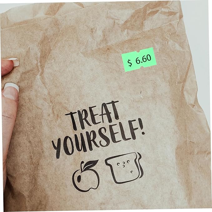 5000pcs Price Tag Paper for Retail Stores Self-Adhesive Cost Marker Labels Easy to Install and Remove for Supermarkets and Food Stores Fluorescent