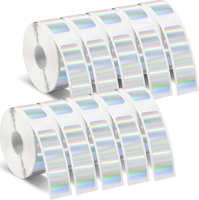 Gersoniel 1600 Pcs Label Tapes Compatible with D30 Label Printer Laminated Labeling Stickers Thermal Labels for Home Office