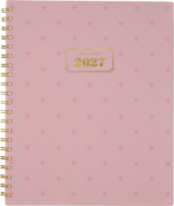 AT-A-GLANCE 2027 Planner, Weekly & Monthly, 13-Month Jan-Jan, 8.5" x 11", Badge, Geo (1842L-905-27)