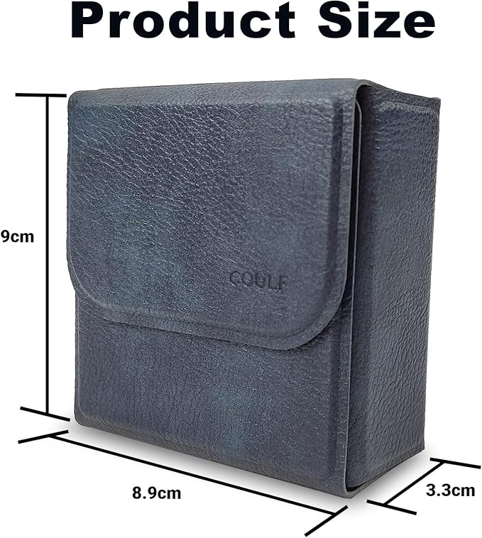 Magnetic Adhesive PoshBox - 8.9 x 3.3 x .9 - Sophisticated Chic and Sleek Mini Box - Magnetic Platform to Elevate Your Modern Workspace - Steel Blue