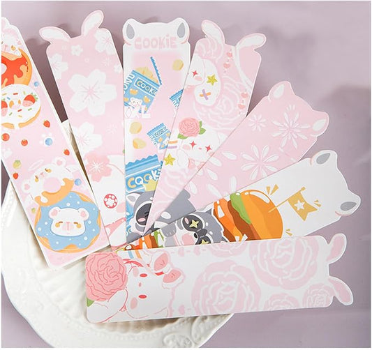 Cute Funny Animal Theme Colorful Bookmarks, 30 PCS (Kawaii Artist)