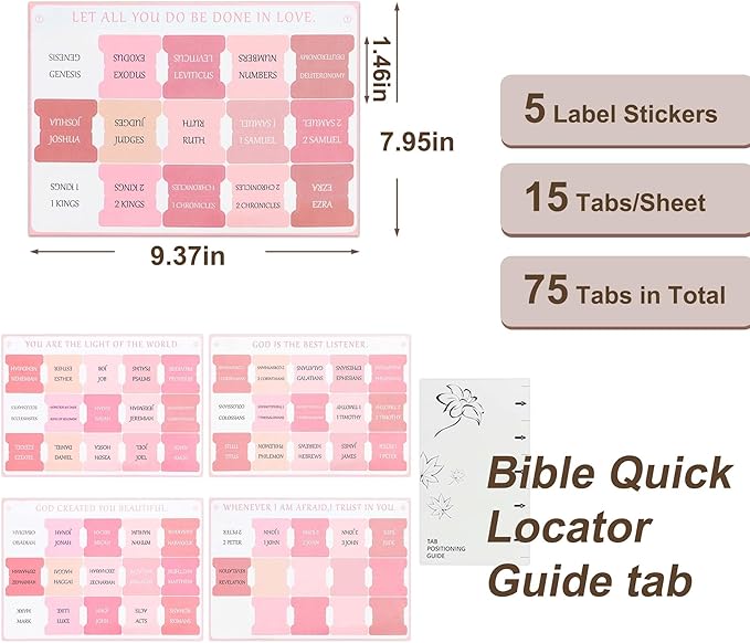 Bible Cover for Women, Bible Holder, Bible Cover Carrier Carrying Organizer Bag, Bible Study Supplies Accessories, Zipper and Pockets for Standard Size Bible, Gift for Women（pinkxiu）