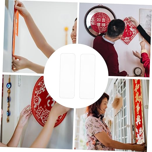 120pcs Double-Sided Non-Marking Adhesive Tape for Spring Couplets High Viscosity Removable Mounting Tape for Crafts Home Decoration and Wall Hanging Applications