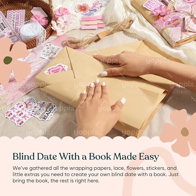 YOPPIX 6 Set Blind Date with Book Gift Bulk, About Fantasy Dragon Theme Blind Book Date Gifts for Book Lover Readers Bookish Librarian Booklovers Club (NO Books Including)