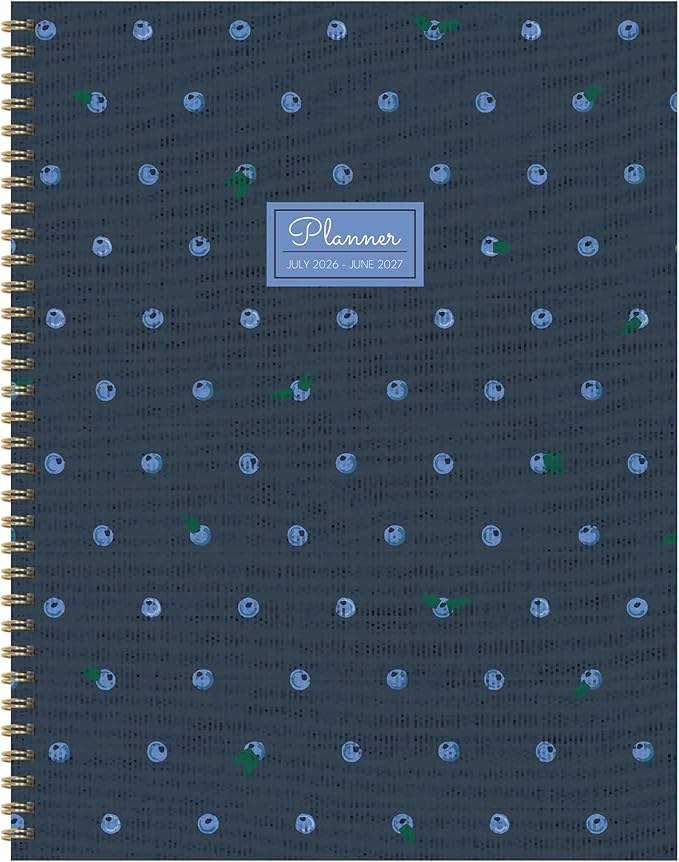 TF Publishing July 2026 - June 2027 Very Berry Large Weekly Monthly Planner - 12 Month Academic Planner 2026-2027 with Durable Cover, Thick White Paper, Colorful Design & Planning Stickers - 9inx11in