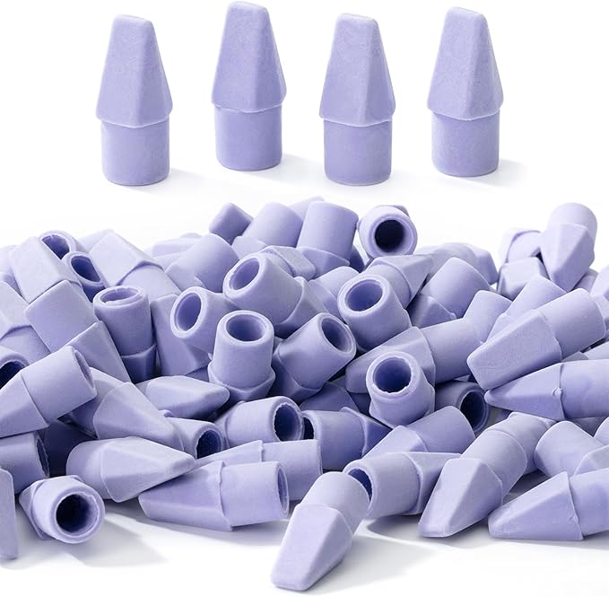 Mr. Pen- Pencil Erasers Toppers, 120 Pack, Purple, Erasers for Pencils, Pencil Top Erasers, Pencil Eraser