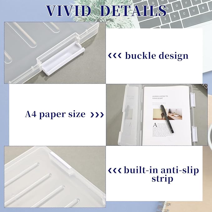 4 Pcs Magazine Protectors for Collectors A4 File Paper Storage Box Magazine Covers Plastic Protector Clear Portable Project Case Holder Folder Document Organizer for Office Supplies, 12. 1 x 9. 1 Inch