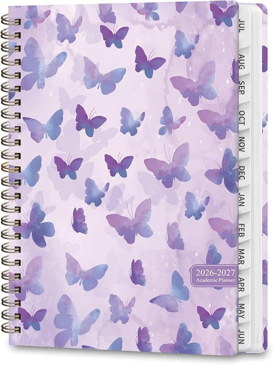 Planner 2026-2027, Weekly and Monthly Academic Planner, July 2026 - June 2027, Hardcover Calendar Agenda Book for School Year Planning, School Supplies for Teacher and Student, A5(6.3'' x 8.5'')